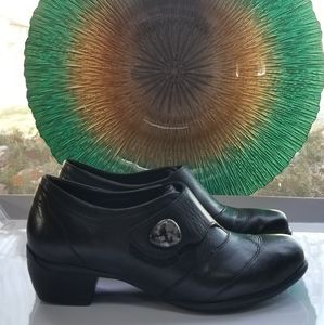 Romika Anna2 Low Cut Black Leather Booties